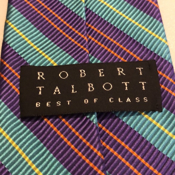 Robert Talbott Tie- Stripes - Picture 6 of 8
